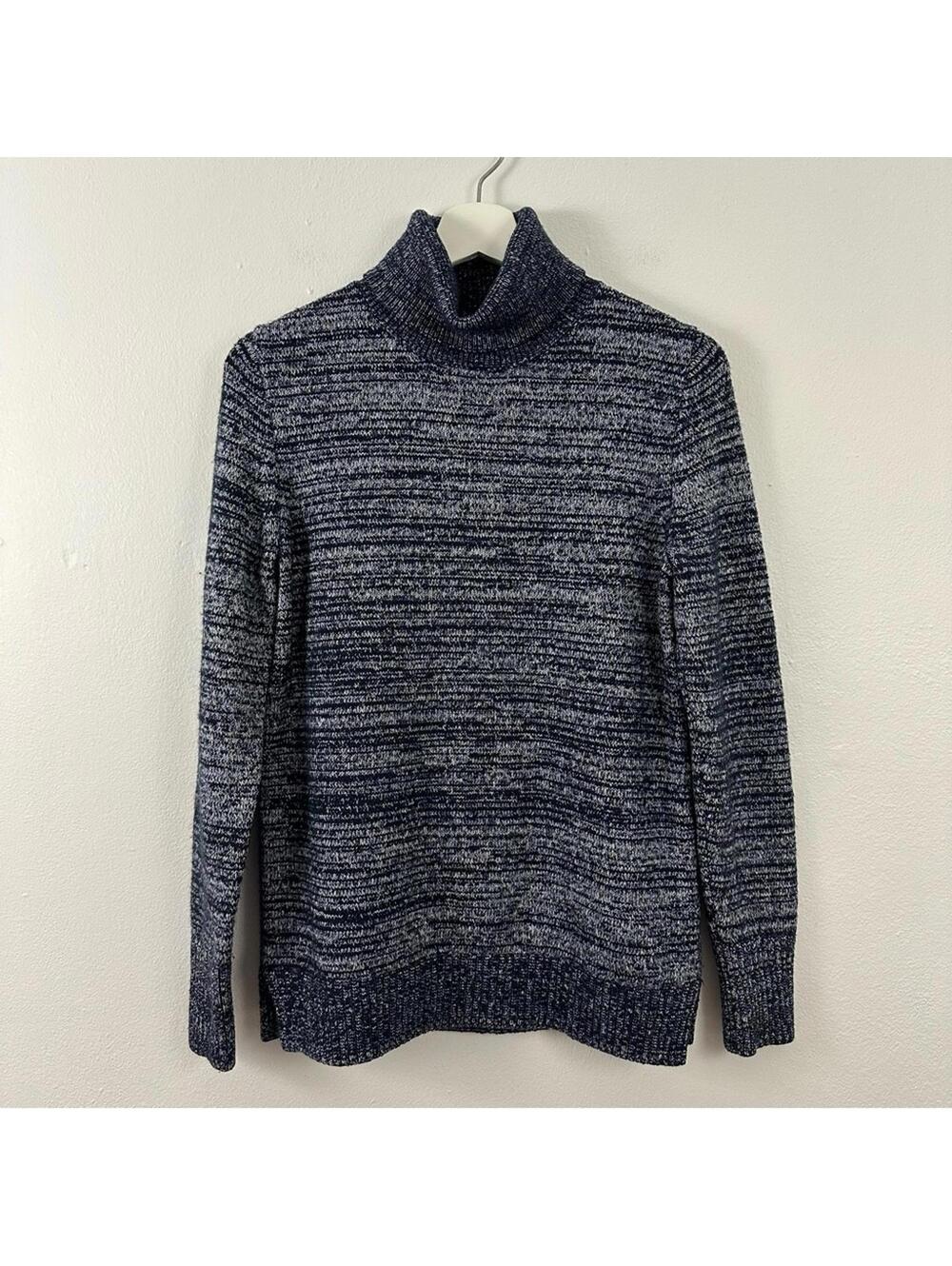 J.Crew Mercantile Turtle Neck Pullover Blue Sweater Women's Size S